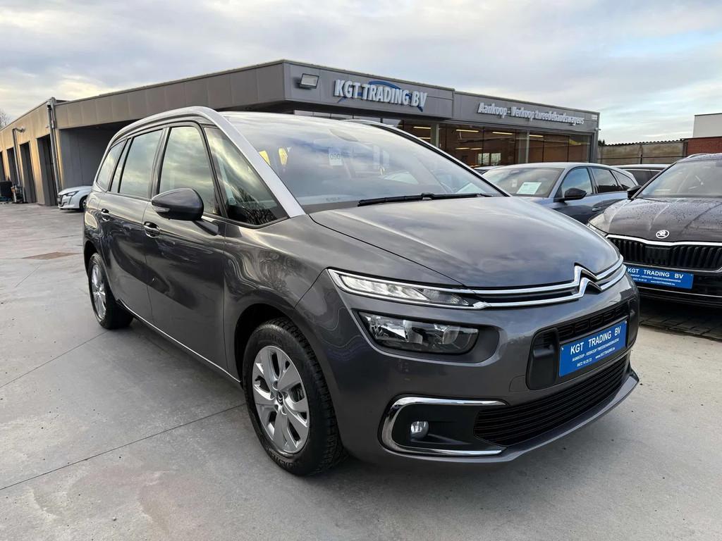 Citroën C4 Spacetourer Grand 1.2i 130PK AUTOMAAT 7 ZIT NAVI, Auto's, Automaat, Stof, Gebruikt, 1199 cc