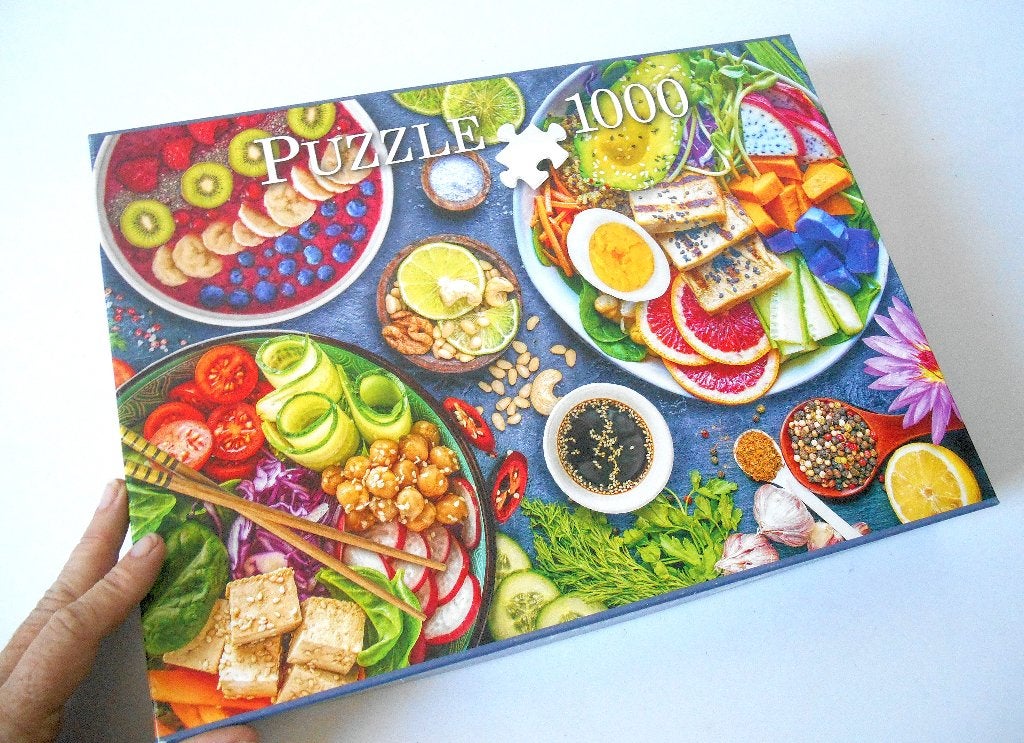 Puzzel Boeddhabowl, Verzenden, 500 t/m 1500 stukjes, Zo goed als nieuw, Legpuzzel