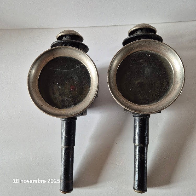Set van 2 oude koetslantaarns,, Antiek en Kunst, Verzenden, Koper