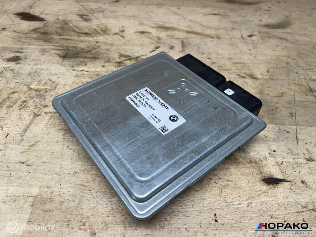 ECU / Motorcomputer BMW 5 serie e6x 7555361 | MSV70, Enlèvement ou Envoi, Einsteinlaan 5, rijswijk, Bmw, Utilisé