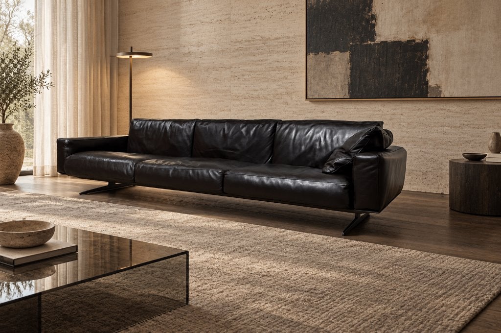 NIEUWSTAAT Flexform Soft Dream 3-Zits Bank | NP €12.500, Design Bank Bankstel Zetel 3-Zits Flexform, 250 tot 300 cm, Driepersoons