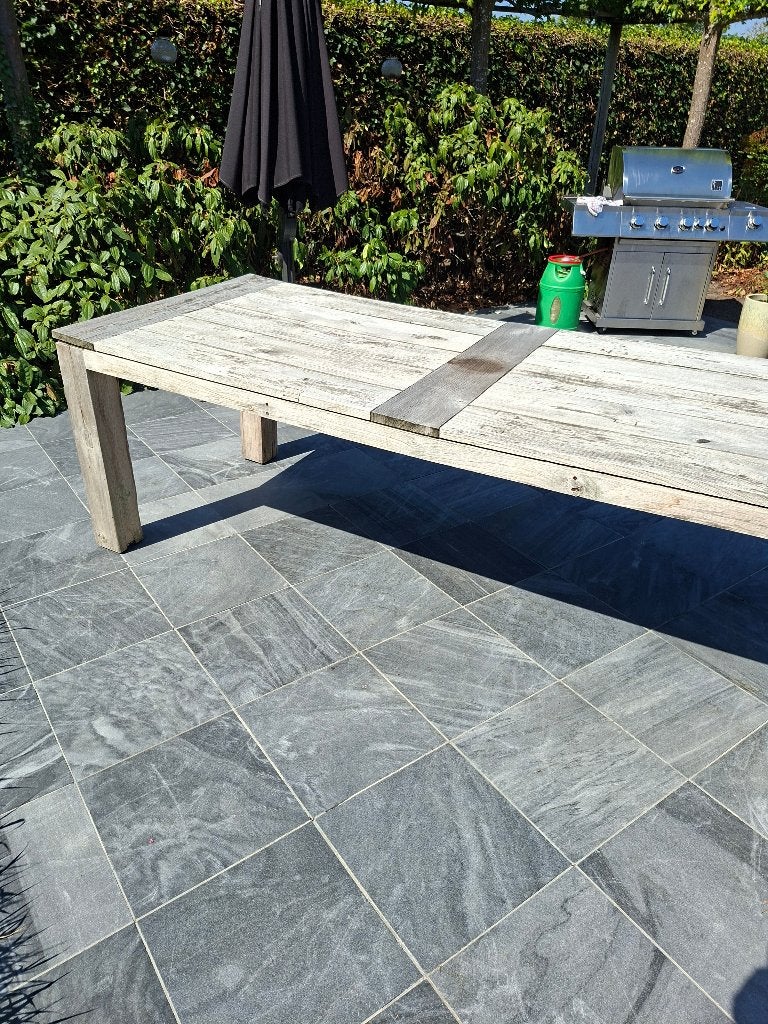 Teakhouten tuintafel, Tuin en Terras, Tuintafels, Ophalen, Gebruikt, Rechthoekig, Teakhout