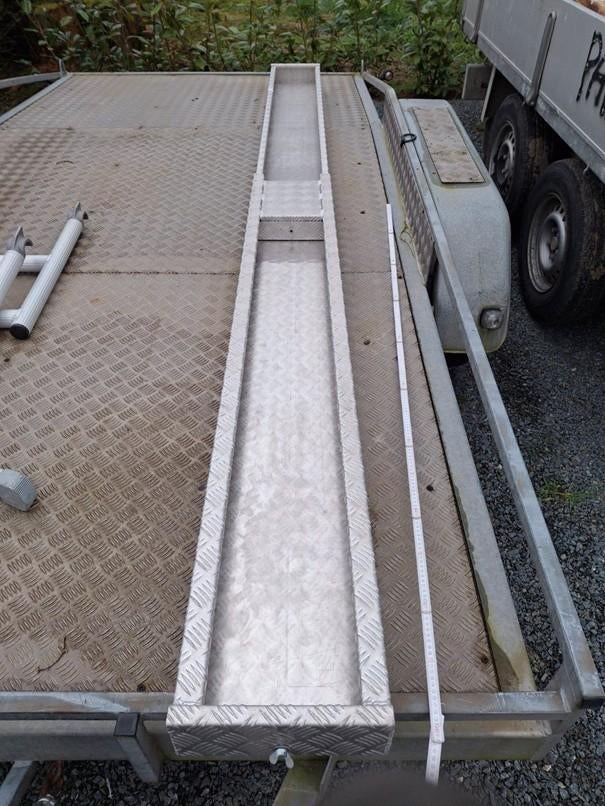 telescopische aluminium loopbrug, Doe-het-zelf en Bouw, Ophalen, Zo goed als nieuw