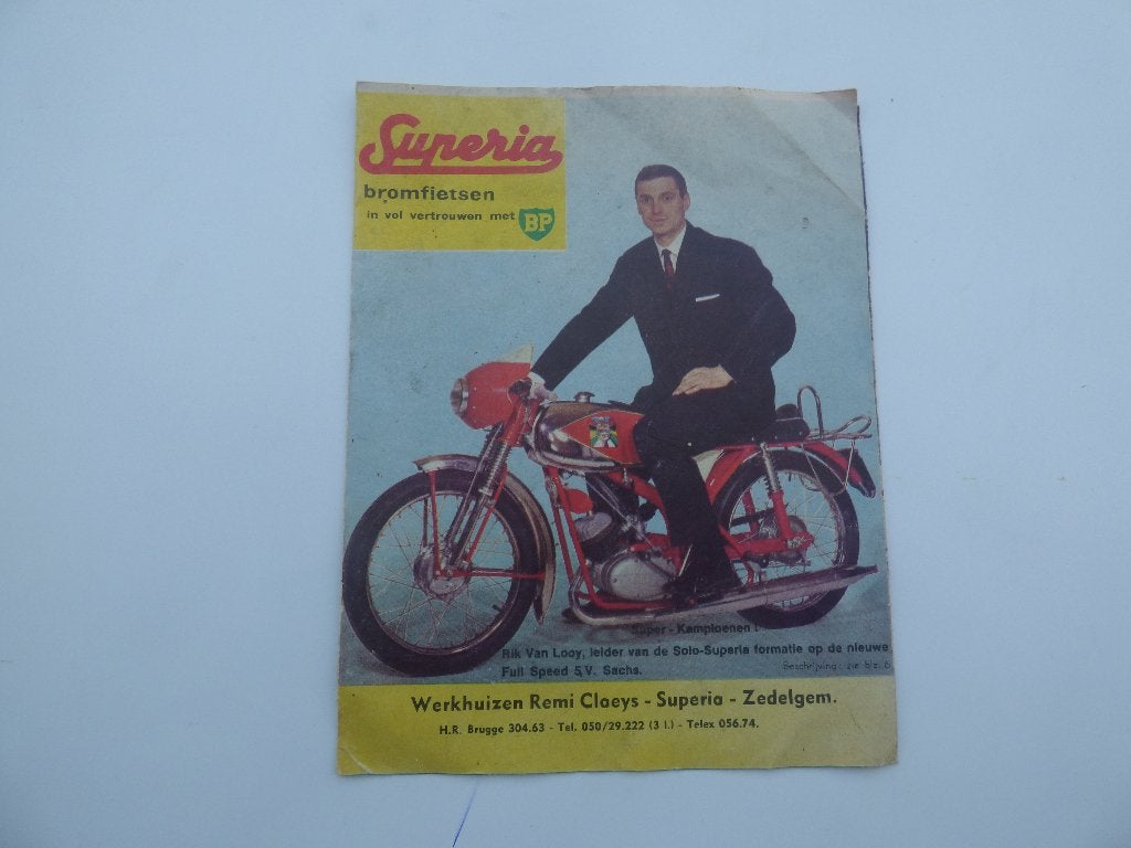 BROCHURE SUPERIA RIK VAN LOOY, Enlèvement ou Envoi, Utilisé