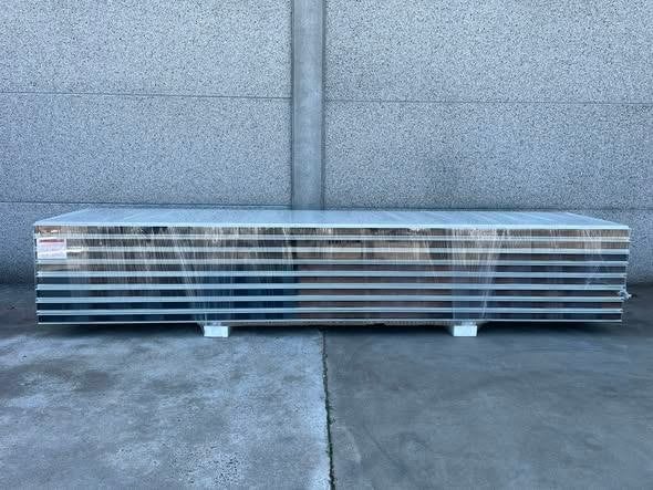 B-keuze sandwichpanelen VB Wall 100 - lengte 4, 89m, Bricolage & Construction, Isolation & Étanchéité, 15 m² ou plus, 8 à 12 cm
