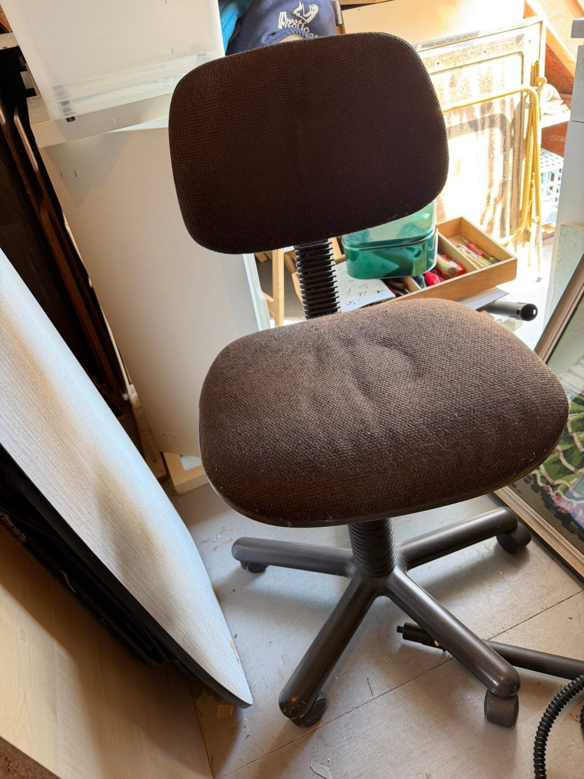 Bureaustoel te koop., Ophalen, Gebruikt, Bruin, Bureaustoel