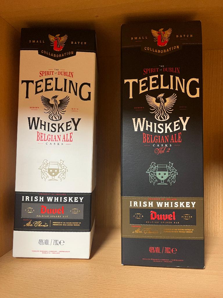 Duvel Teeling Whisky 1 + 2, Verzamelen, Ophalen of Verzenden, Nieuw, Flesje(s), Duvel