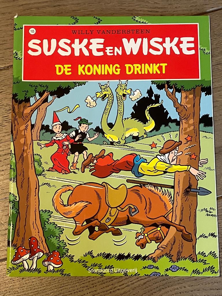 Suske en Wiske - 105 - De koning drinkt, Boeken, Eén stripboek, Ophalen of Verzenden, Gelezen, Willy Vandersteen