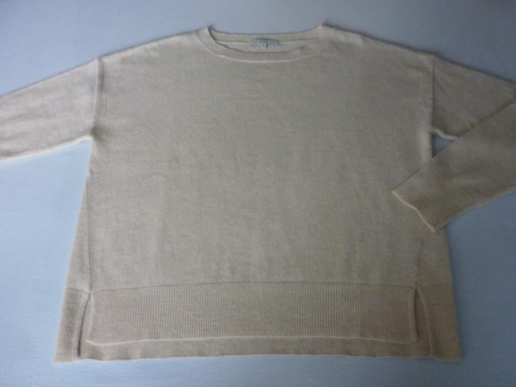 Fijne Lamswollen-Nylon-Cashmere Trui Rue Blanche, Kleding | Dames, Maat 38/40 (M), Rue Blanche, Beige, Nieuw