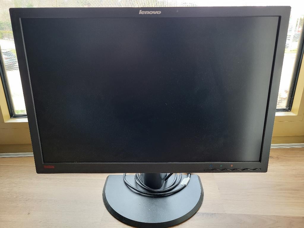 Lenovo scherm 24inch, Computers en Software, Monitoren, Ophalen, In hoogte verstelbaar, Full HD, Lenovo