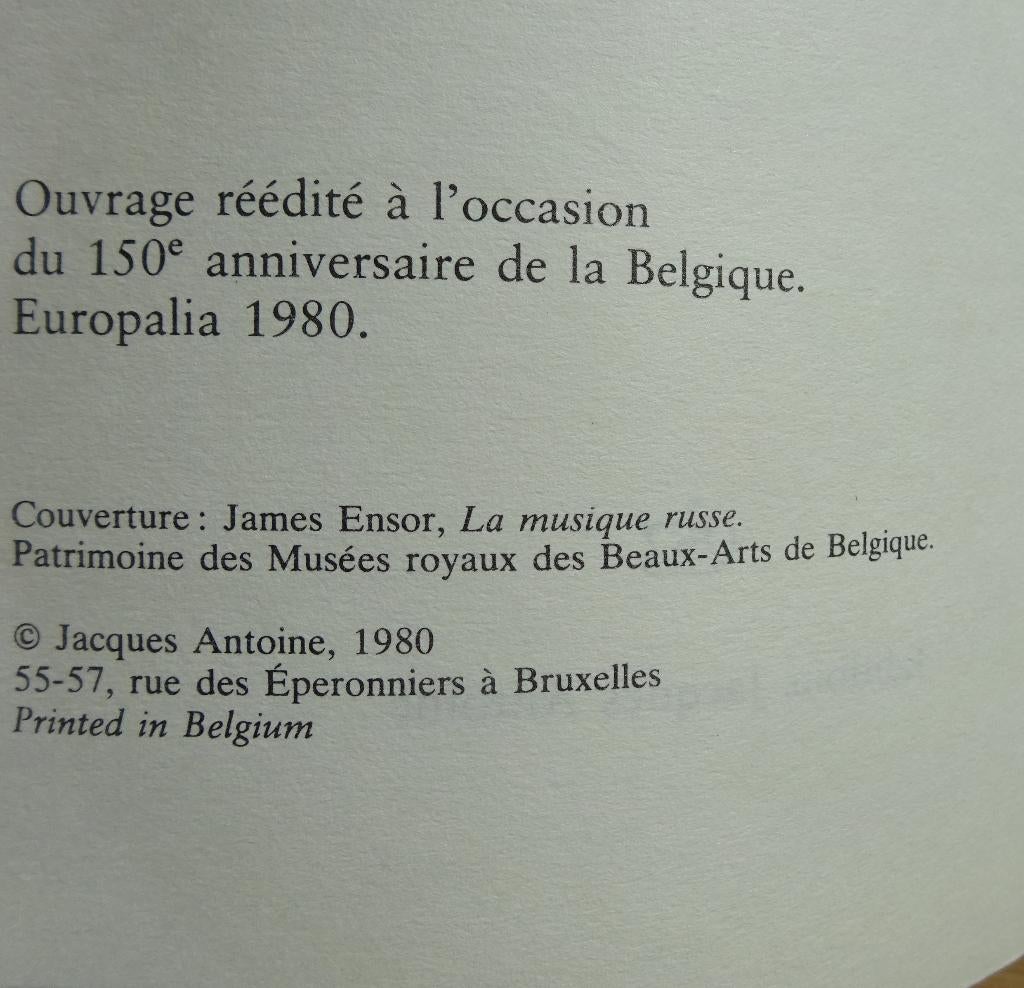 James Ensor, 1980 Emile Verhaeren, Passé Présent, Boeken, Ophalen of Verzenden, Gelezen, Schilder- en Tekenkunst, Emile Verhaeren