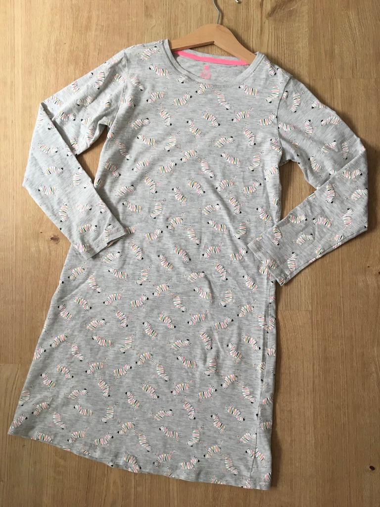 HEMA lichtgrijs nachtkleed lange mouw met zebra's 146 - 152, Kinderen en Baby's, Kinderkleding | Maat 146, Ophalen of Verzenden