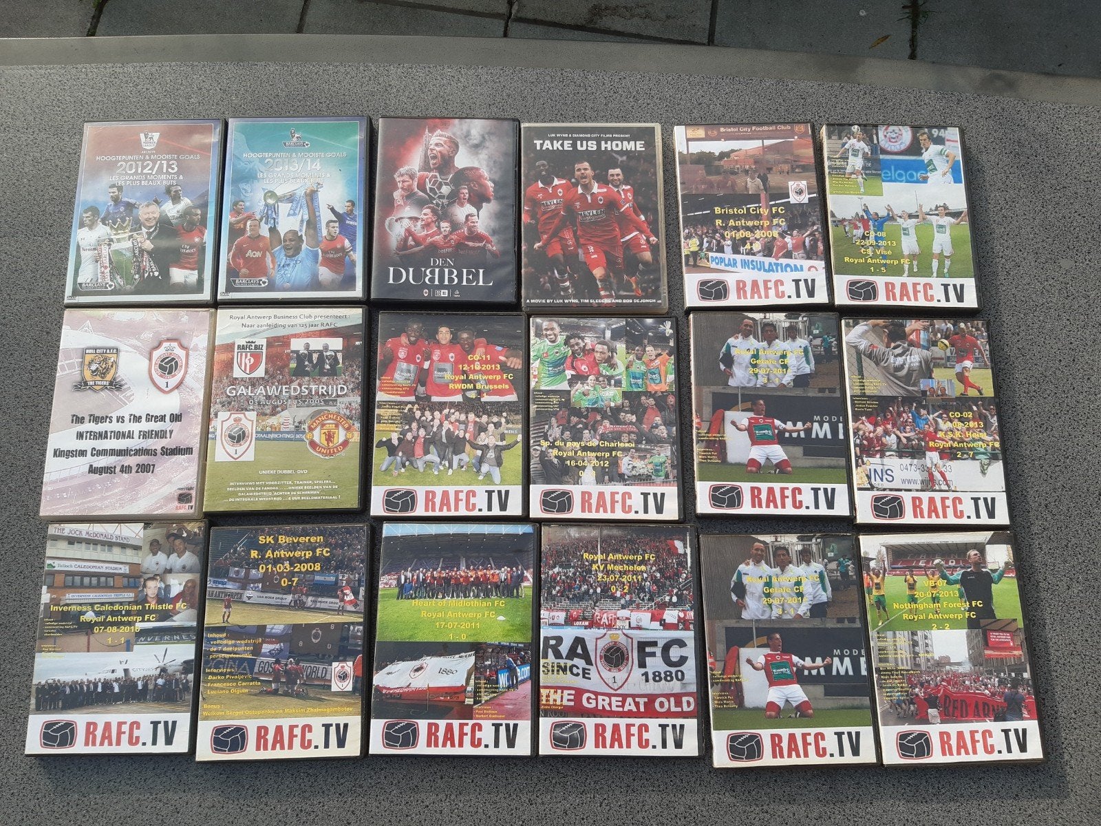 Lot voetbal dvd´s, Ophalen of Verzenden