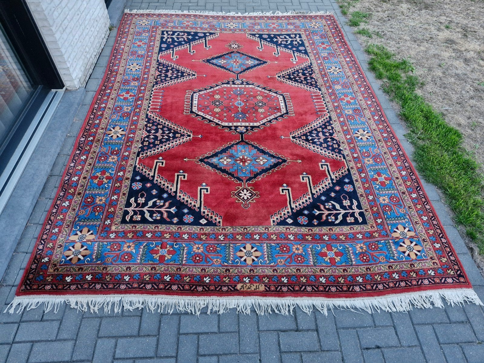 Tapis persan noué à la main 400x274, Enlèvement, Rouge