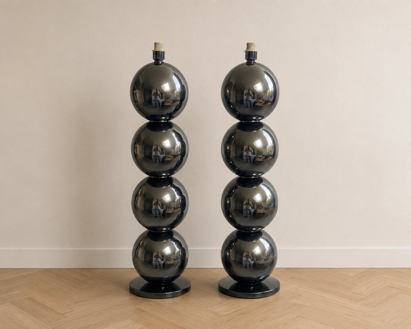 Exclusieve Design Vloerlampen – Set van 2 – Space Age, Ophalen, Gebruikt