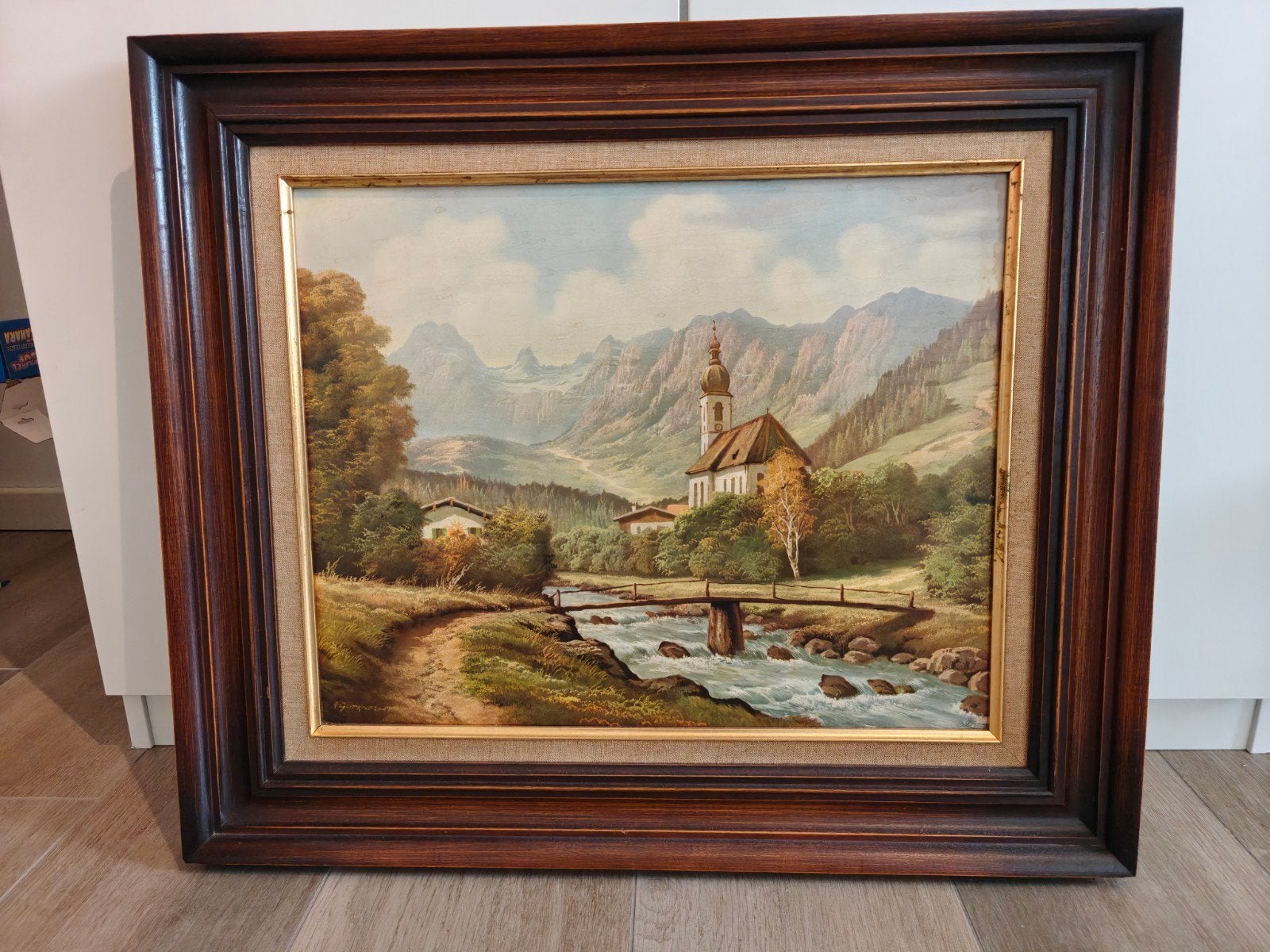 peinture Anton Gutknecht, Antiquités & Art, Art | Peinture | Classique, Enlèvement