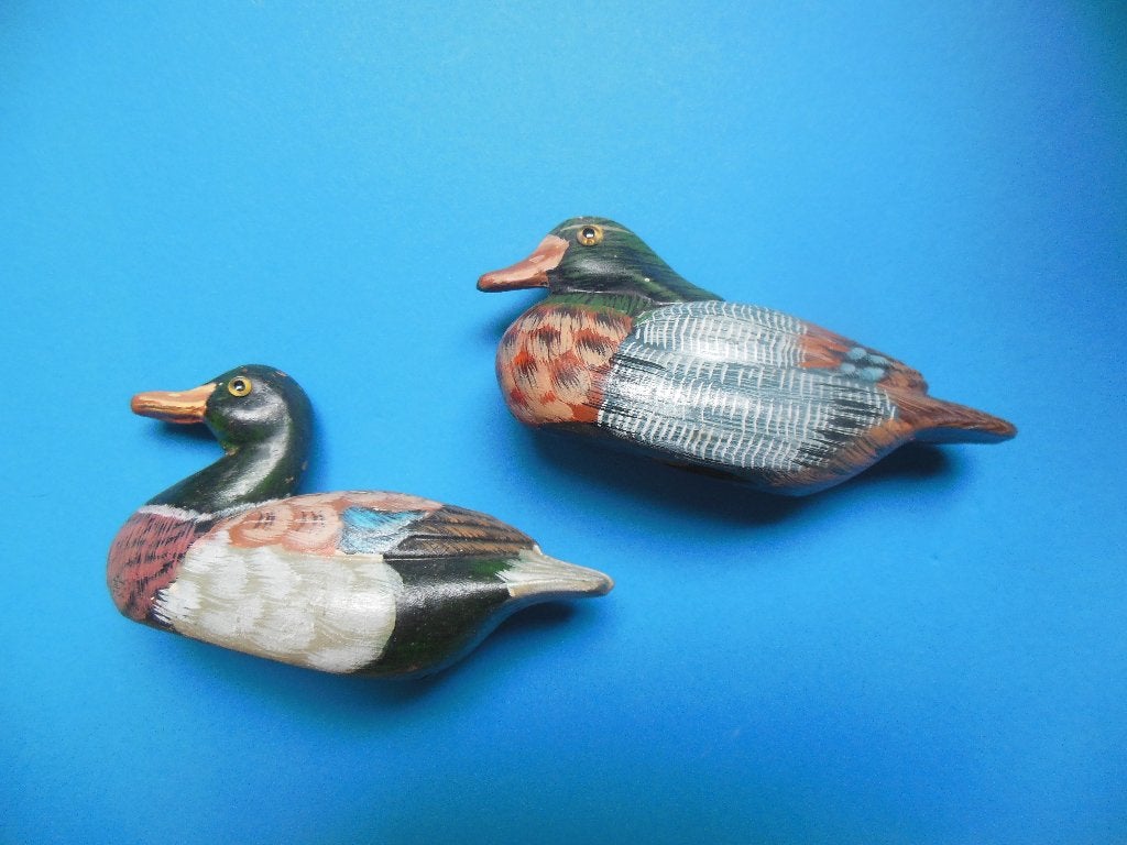 Gratis beeldjes - setje van 2 eenden - licht beschadigd, Enlèvement, Utilisé, Animal