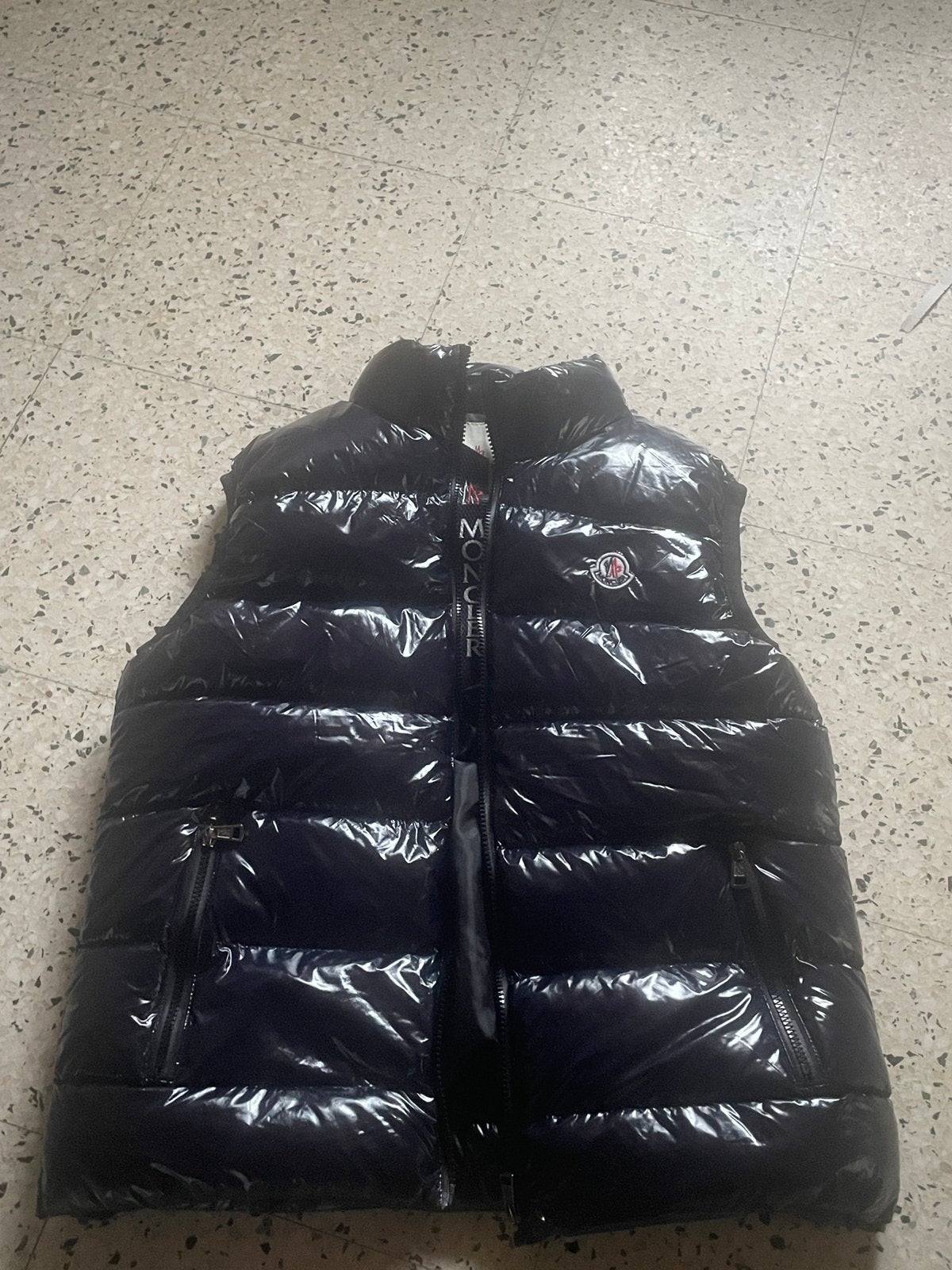 Donkerblauw maya bodywarmer, Ophalen, Nieuw, Maat 46 (S) of kleiner, Blauw