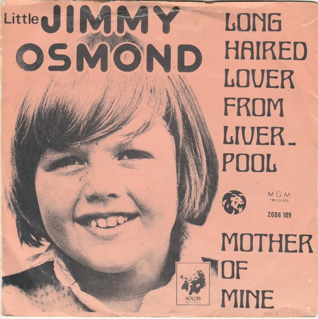 45T: Little Jimmy Osmond: Long haired lover from Liverpool, CD & DVD, Vinyles Singles, Utilisé, Enlèvement ou Envoi