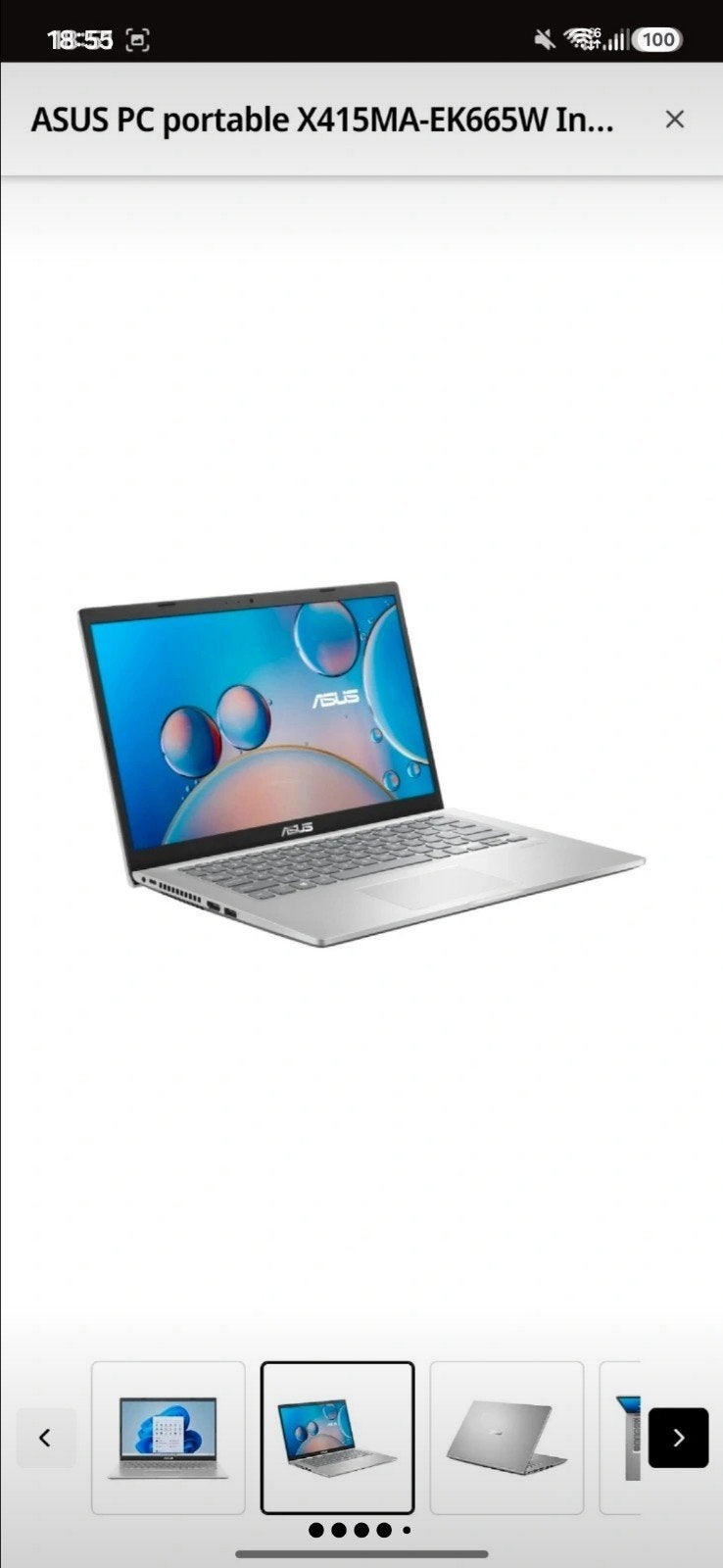 Ps portable asus comme.neuf, Informatique & Logiciels