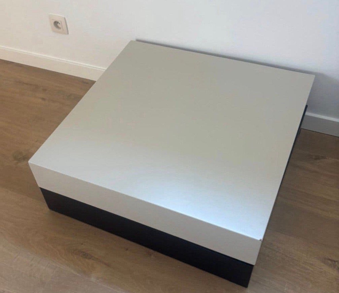 Salontafel met opbergvak 70x70cm, Huis en Inrichting, Ophalen, Gebruikt, 50 tot 100 cm, Vierkant