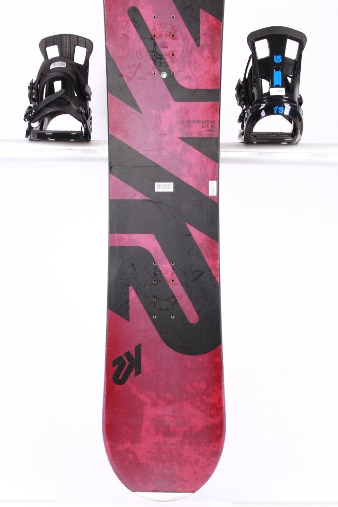 150; 155; 160 cm snowboard K2 EST. 87, black/red, p-tex, Sport en Fitness, Verzenden, Gebruikt, Board
