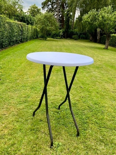 2 hoge tafeltafels + 4 witte tafelkleden. 30€ per stuk., Huis en Inrichting, Tafels | Statafels, Ophalen, Zo goed als nieuw