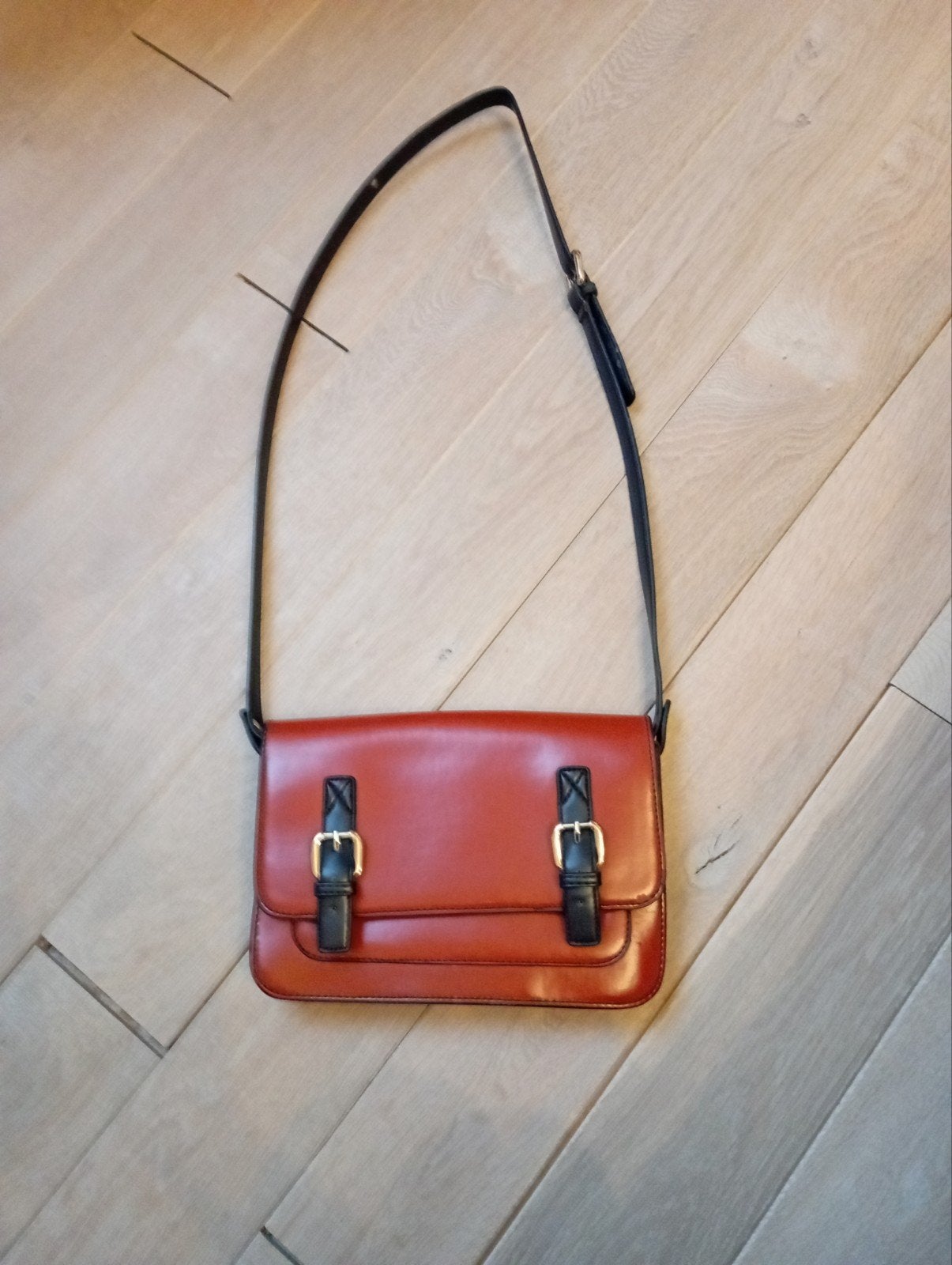 Vintage handtas merk Essentiel, Autres marques, Cuir, Enlèvement ou Envoi, Comme neuf