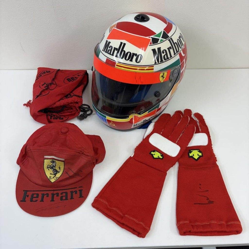 Casque F1 Gerhard Berger Portugal 1995 Bieffe, Collections, Marques automobiles, Motos & Formules 1, Utilisé, ForTwo, Enlèvement ou Envoi