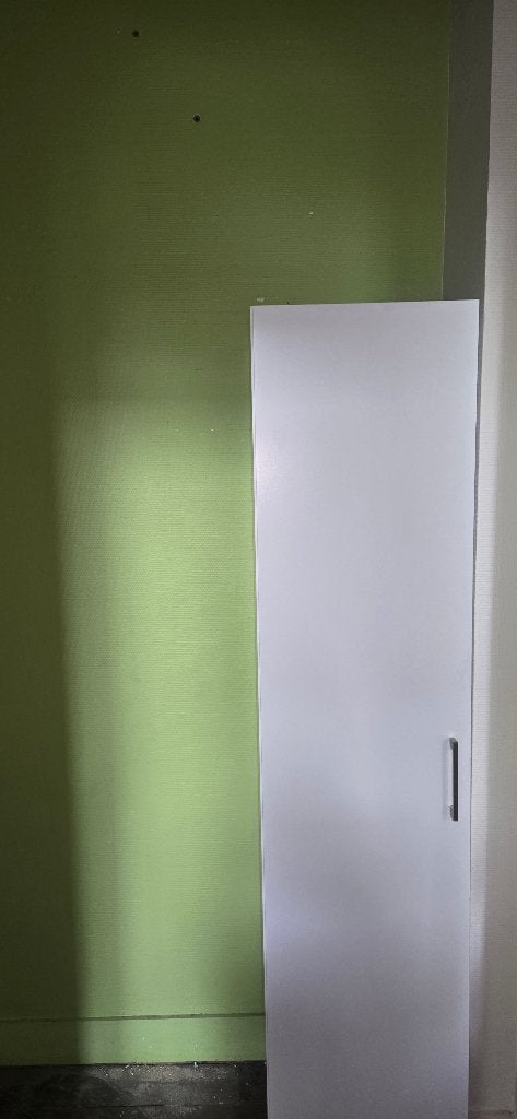 Armoire blanche chambre 1 porte, 25 à 50 cm, Avec porte(s), Moins de 150 cm, Comme neuf