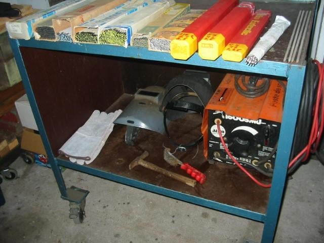 lasapparaat plus lastafel laselektroden, Doe-het-zelf en Bouw, Ophalen, Gebruikt, 150 tot 250 ampère, Overige typen
