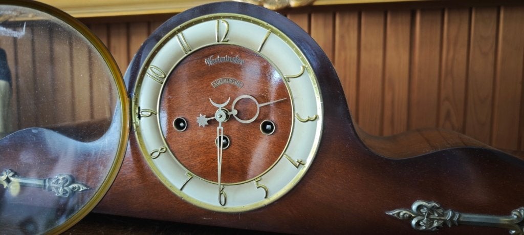 „Westminster” vintage haardklok, Antiek en Kunst, Antiek | Klokken, Ophalen