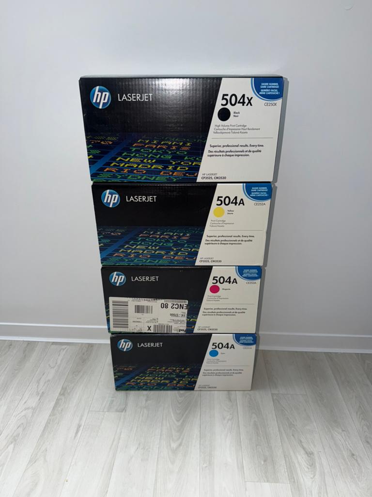 Toner HP 504a / 504x - cartridge - inktpatroon, Computers en Software, Ophalen of Verzenden, Zo goed als nieuw, Cartridge