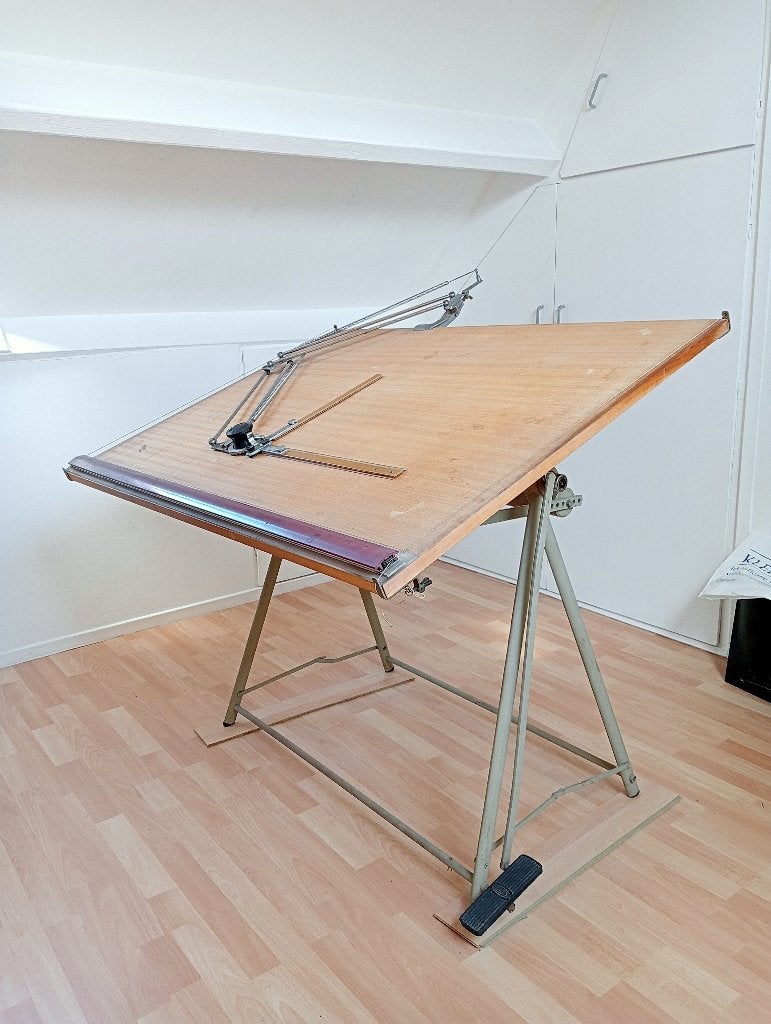 planche à dessin ajustable vintage, Bureau debout, Vintage, Enlèvement, Utilisé