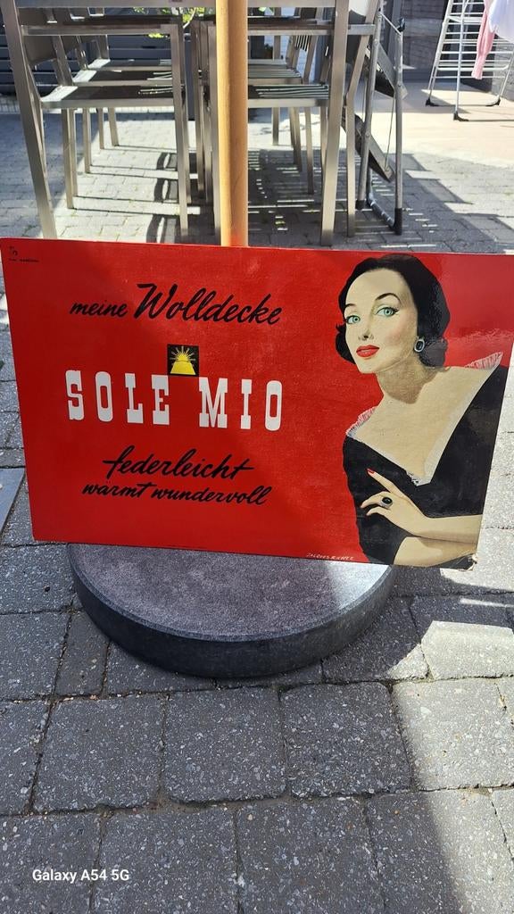 Prachtige reclame sole mio, Ophalen