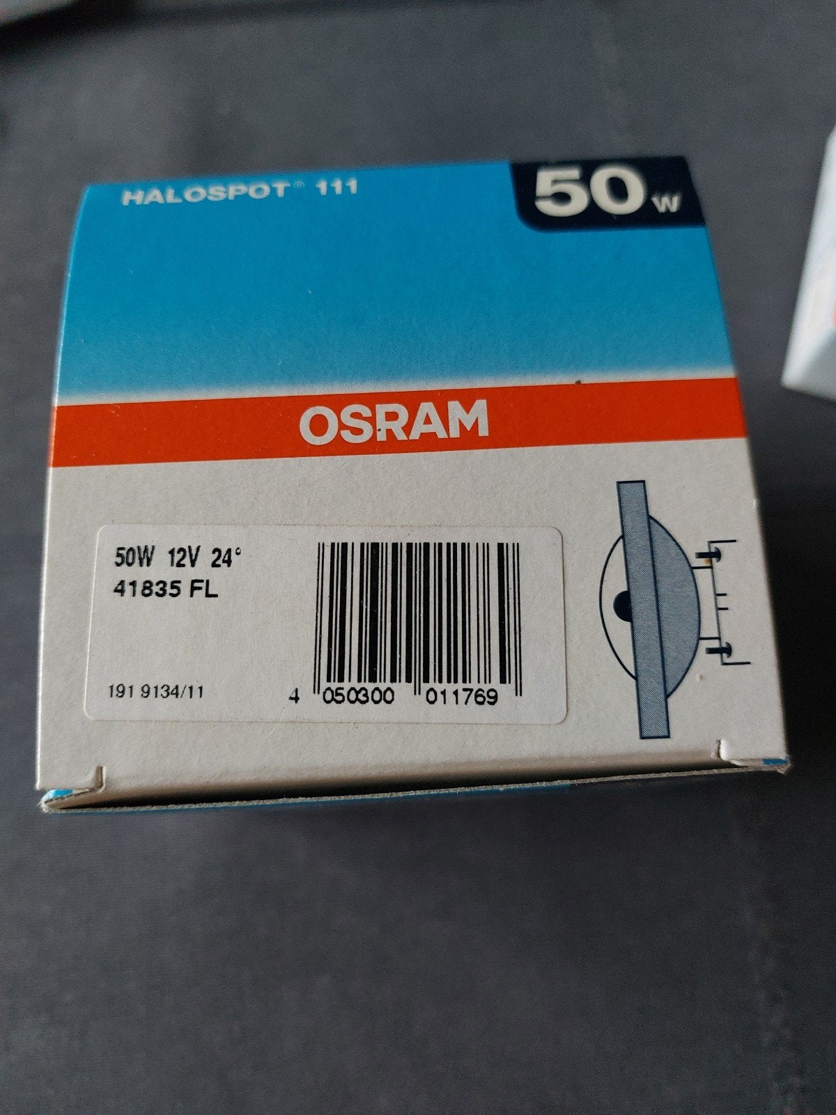 3 lampes Osram Halo Spot 111 (50 W, 12 V, 24), Maison & Meubles, Lampes | Spots, Spot encastrable ou Spot mural, Enlèvement, Osram