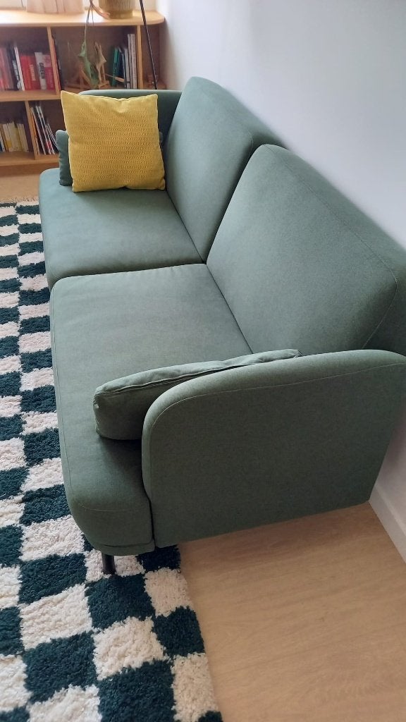 Sofa vert convertible de Made dot com, Maison & Meubles, Enlèvement, Vert