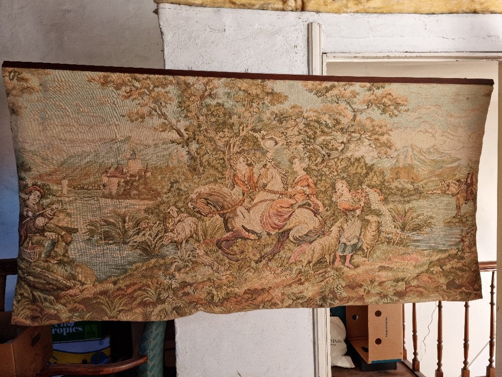 Gobelin Of Wandtapijt, Antiek en Kunst, Ophalen, Doek, Overige technieken, Landschap