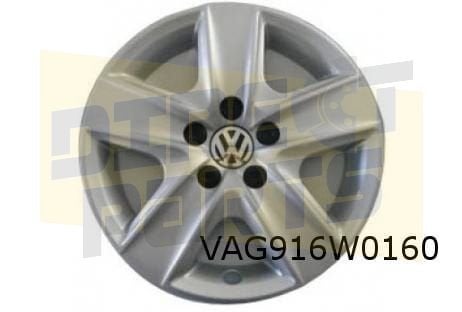 Volkswagen Golf VI (11/08-11/12) wieldeksel 16" vijfspaaks z, -, Verzenden, -, Nieuw