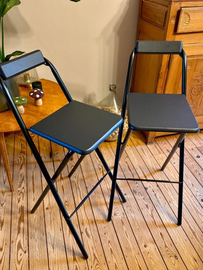2 tabourets bar neuf, Maison & Meubles, Neuf, 90 cm ou plus, Avec repose-pieds, Synthétique