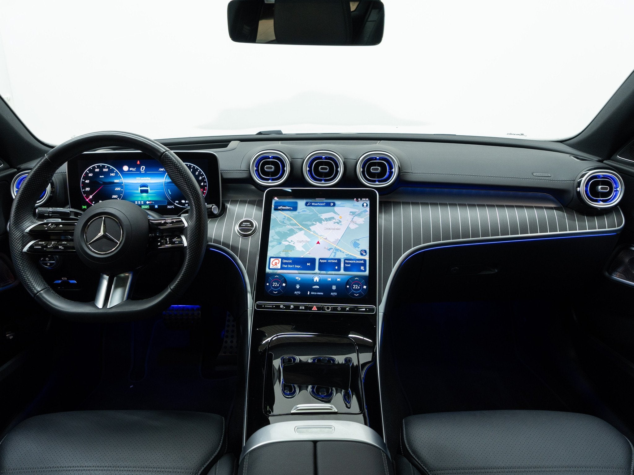 Mercedes-Benz C-Klasse 300 de AMG Premium Plus Night 19" PAN, Autos, Cuir, 4 portes, Entreprise, Carnet d'entretien