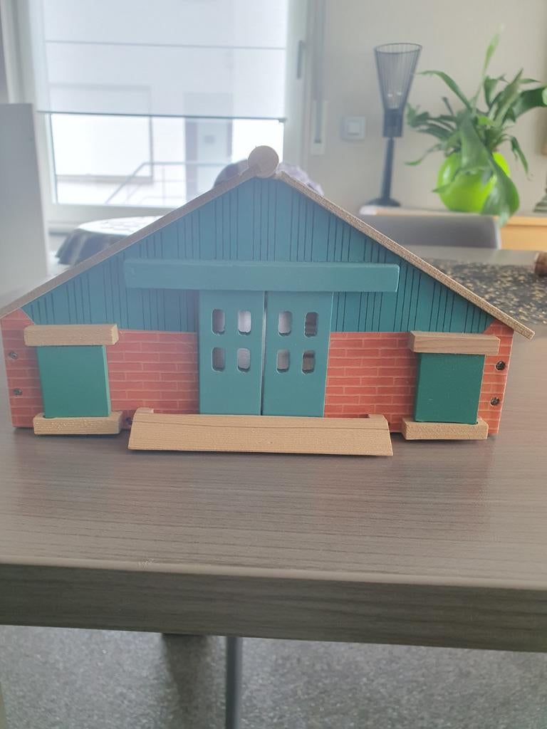 Koeienstal met dak dat opengaat. Schaal 1:87, Ophalen of Verzenden