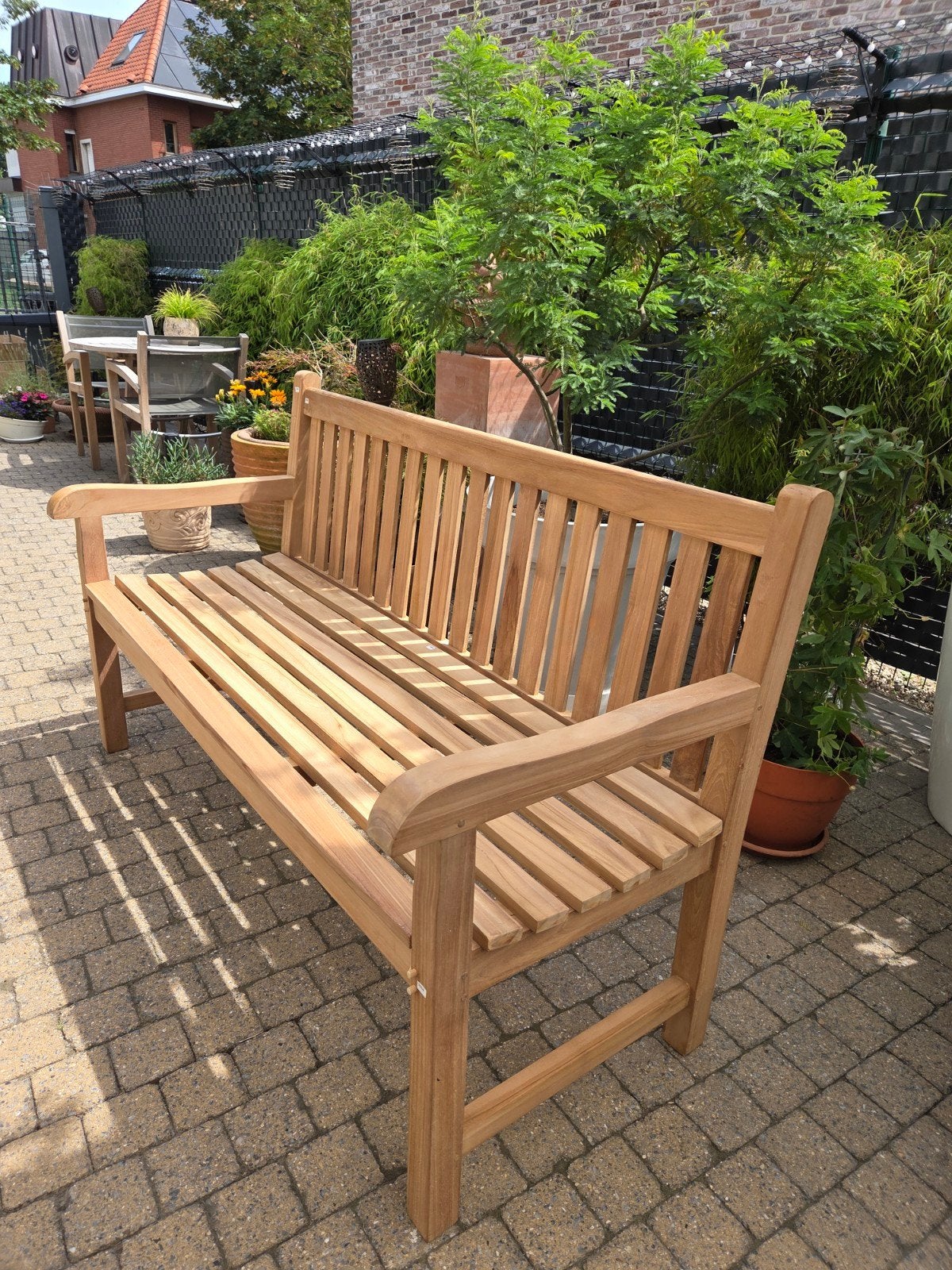 Teak tuinbank nieuw, Enlèvement