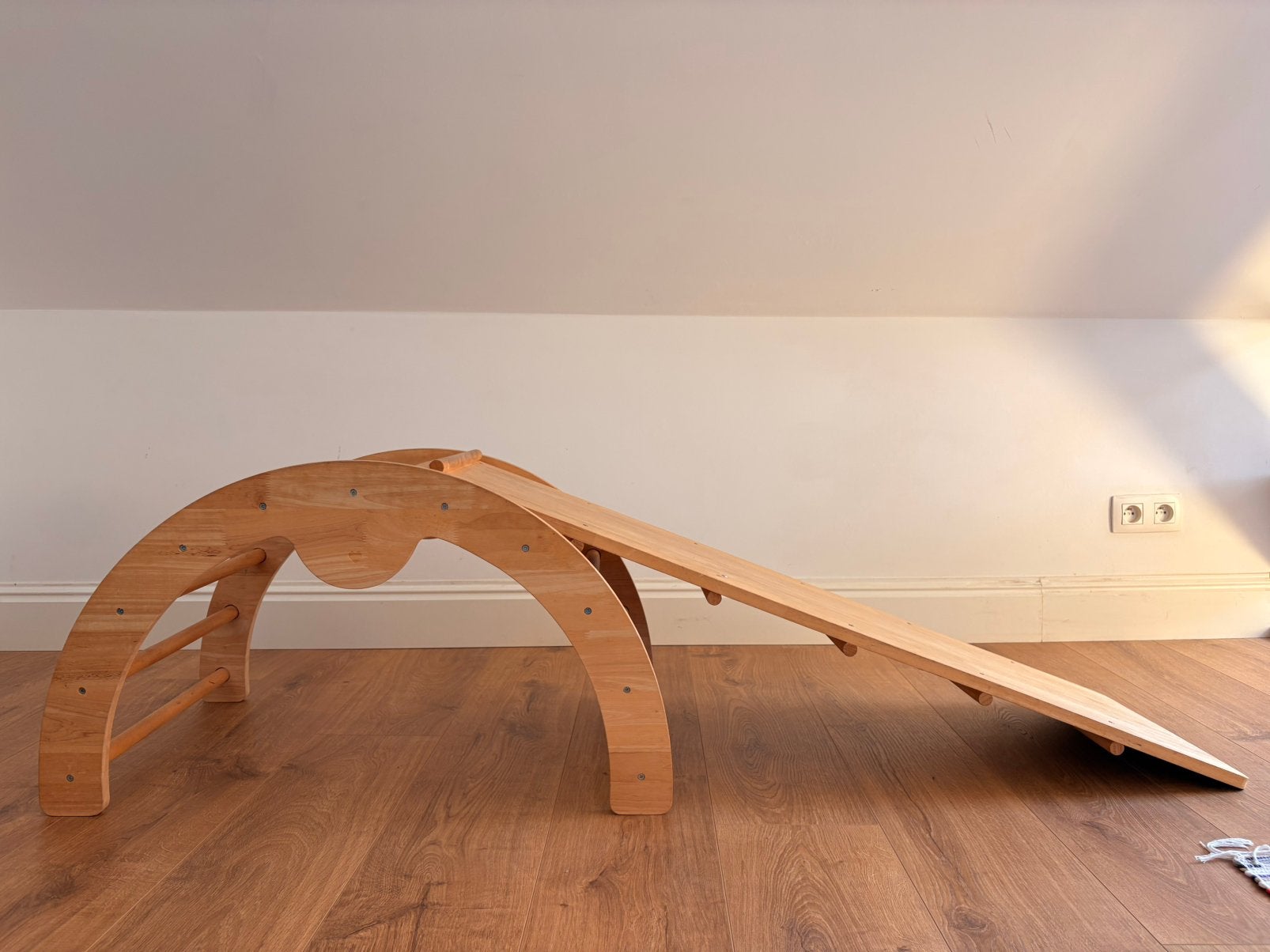 Montessori houten speelboog met glijbaan, Kinderen en Baby's, Ophalen, Gebruikt