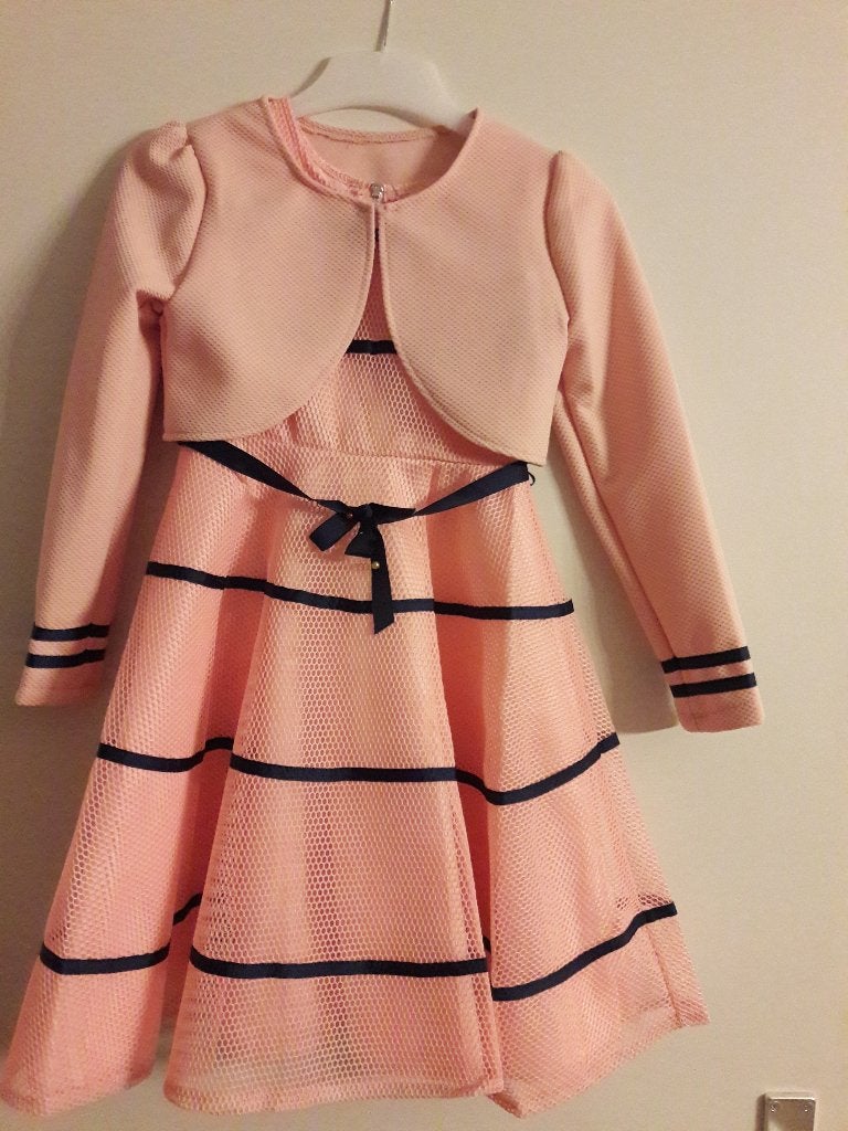 Feest jurk maat 128 cm NIEUW, Enlèvement ou Envoi, Neuf, Fille, Robe ou Jupe