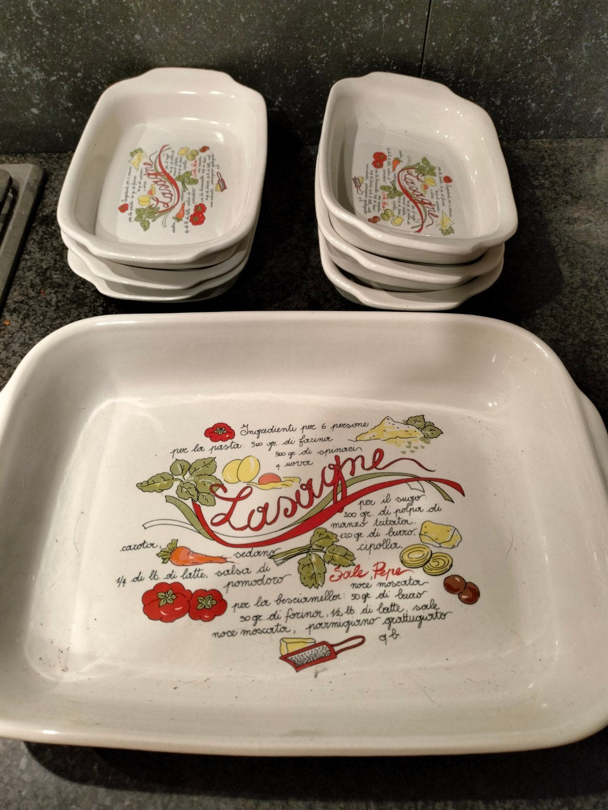Gebakken gerecht voor lasagne, Huis en Inrichting, Keuken | Servies