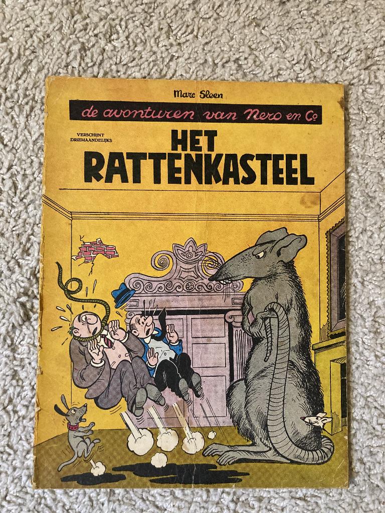 NERO - Nr 4 - Het Rattenkasteel - 1e reeks - Uit 1959, Boeken, Stripverhalen, Eén stripboek, Ophalen of Verzenden, Gelezen