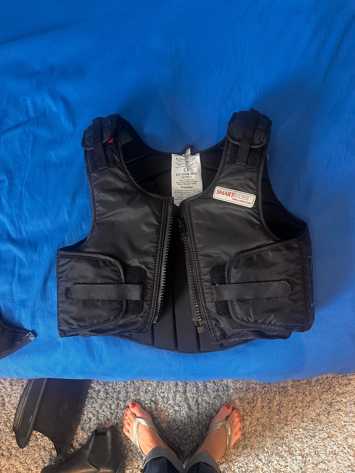 Kit d’équitation enfant – bottines-chaps-gilet de protection, Fouganza, Enlèvement ou Envoi, Équitation, Comme neuf
