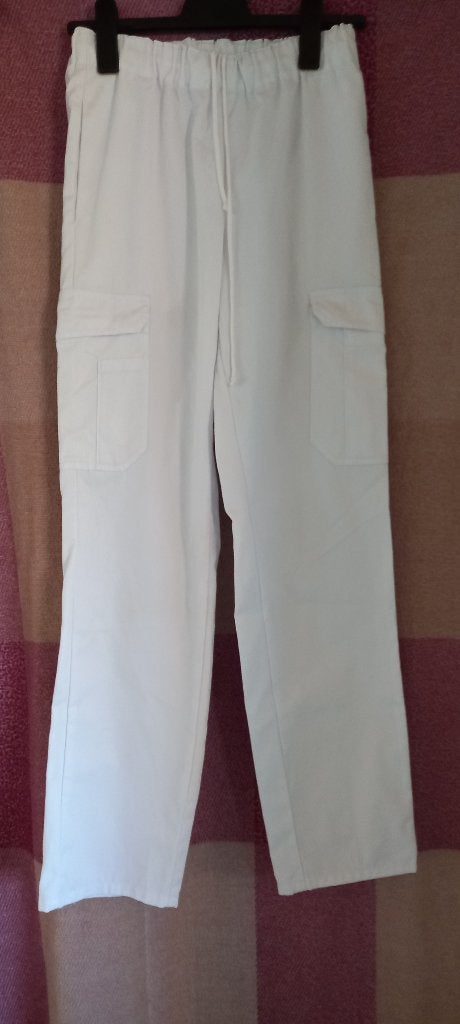 Witte Broek zorg, Enlèvement, Porté, Taille 36 (S), Blanc