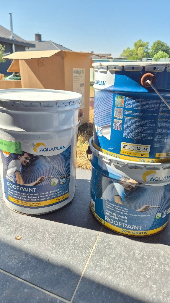 Roofpaint Aquaplan, Bricolage & Construction, Tuiles & Revêtements de toit, 15 m² ou plus, Comme neuf, Enlèvement, Autres types